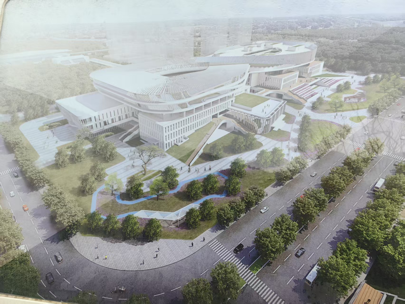 福建长乐三馆三中心项目—舞台机械及幕布安装调试完成。